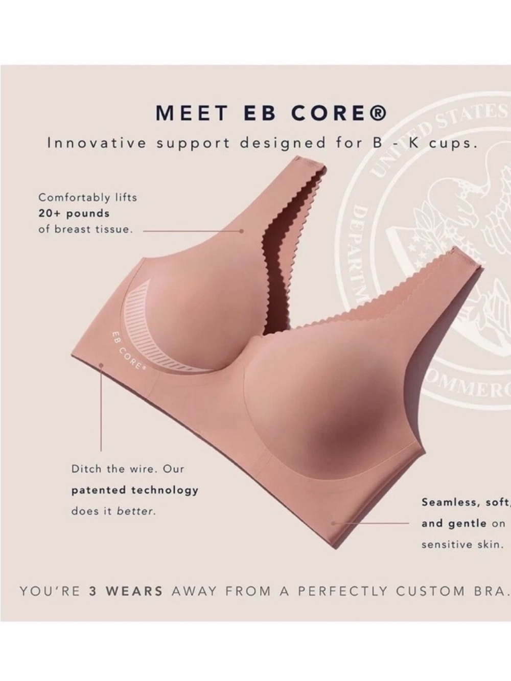 Evelyn & Bobbie Structured Scoop Bra | Medium | Mica - Picture 8 of 9